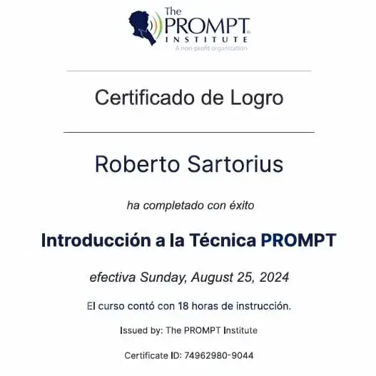 Certificación PROMPT