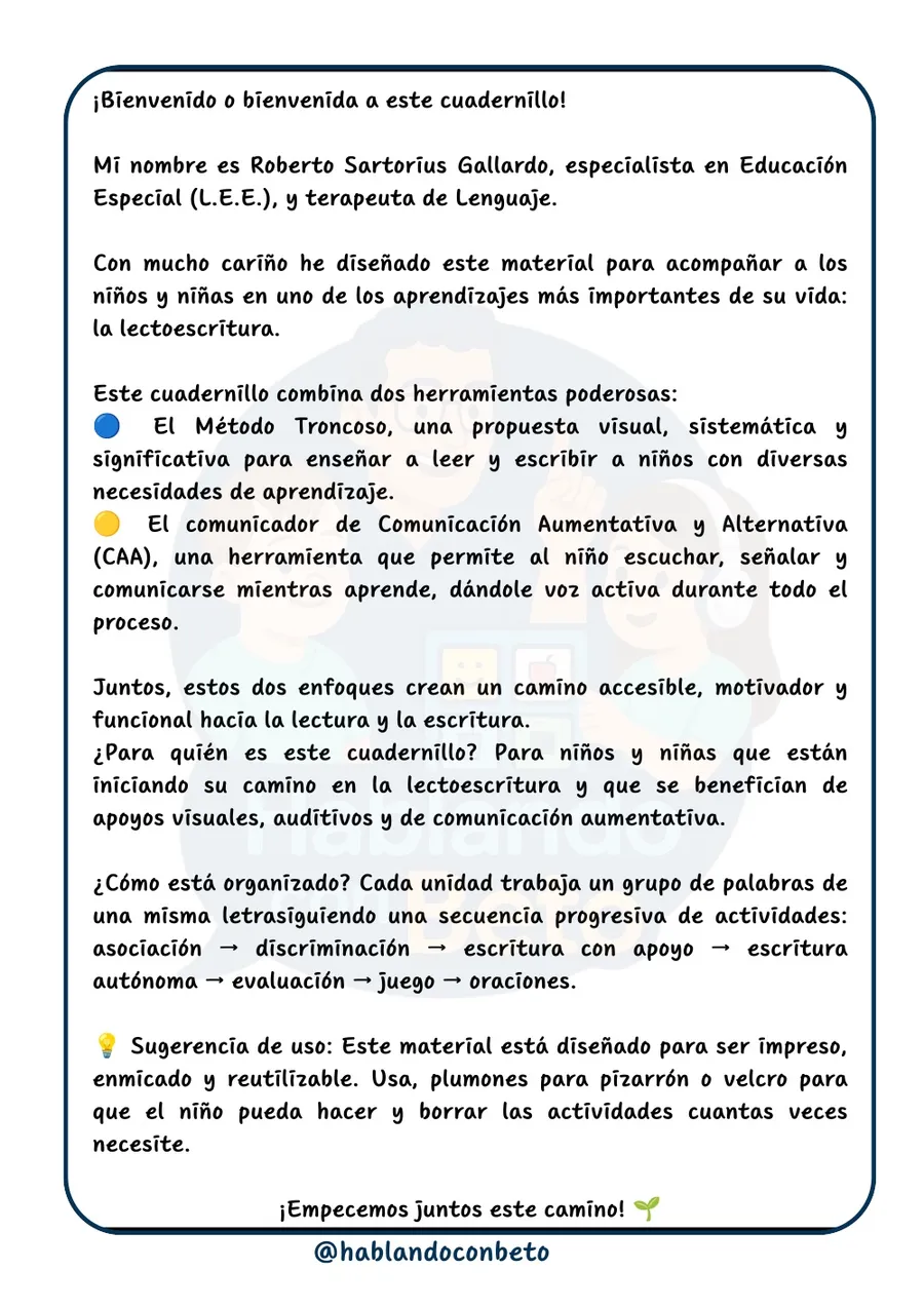 Aprendo a Leer y Escribir con Beto: Letra B, página de muestra 1