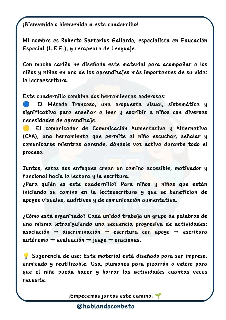Aprendo a Leer y Escribir con Beto: Letra Z, página de muestra 1