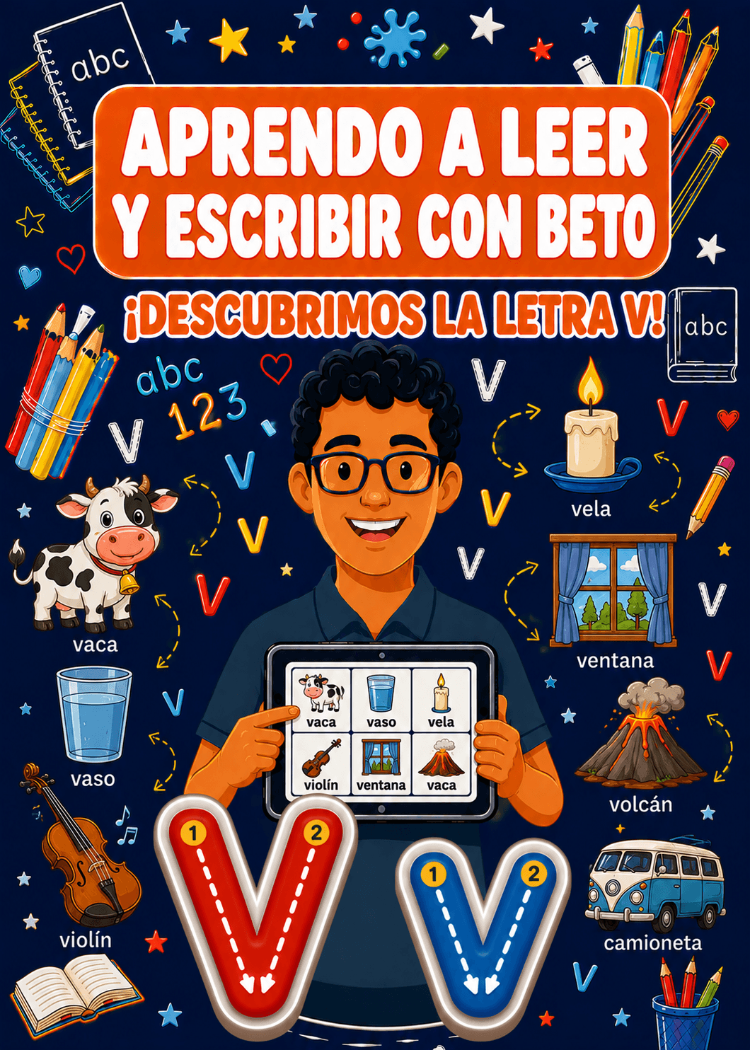 Aprendo a Leer y Escribir con Beto: Letra V