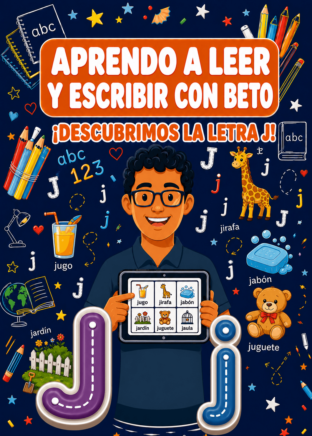 Aprendo a Leer y Escribir con Beto: Letra J