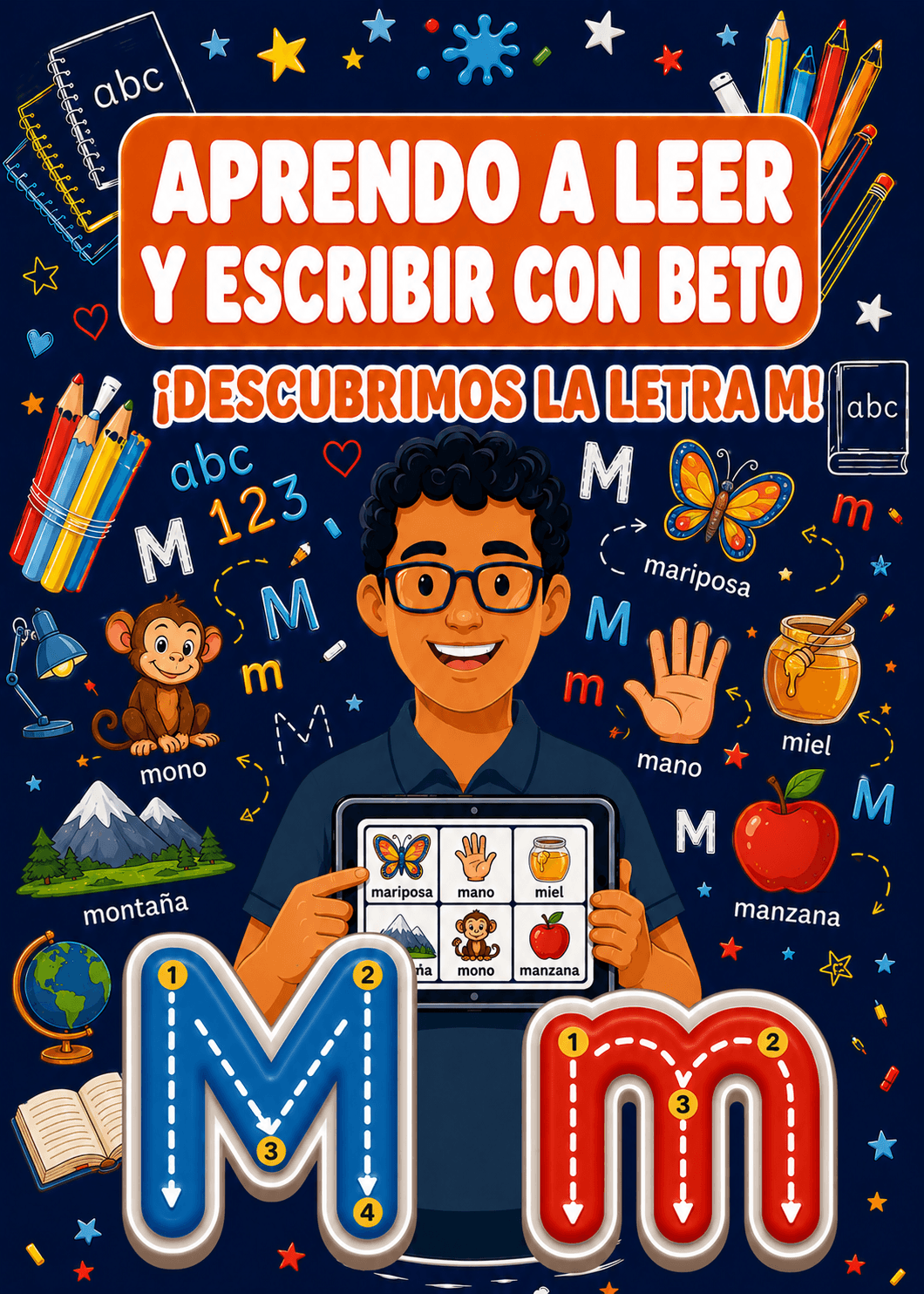 Aprendo a Leer y Escribir con Beto: Letra M