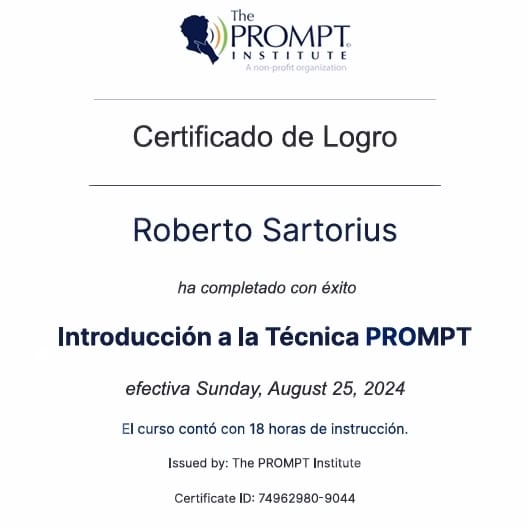 Certificación PROMPT